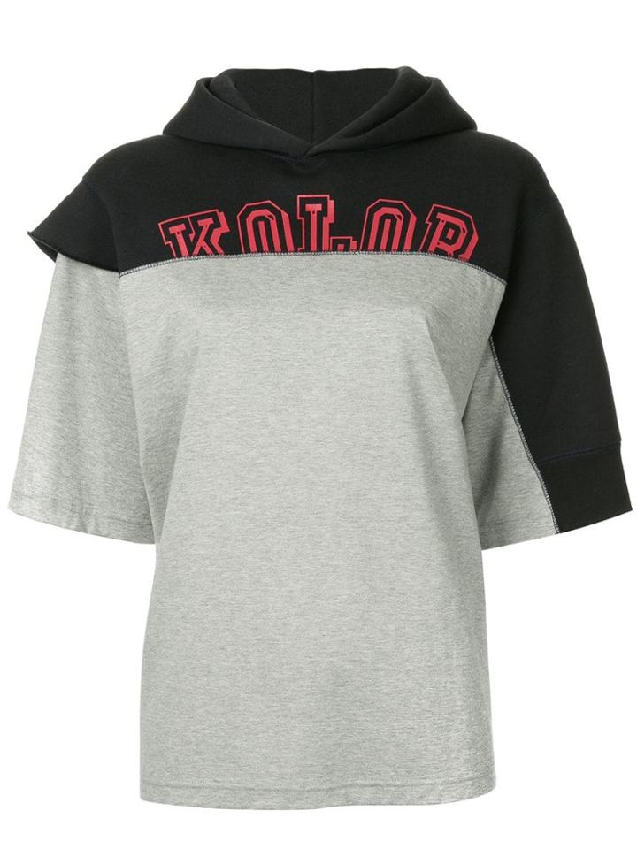 Kolor Hooded T-shirt - Grey