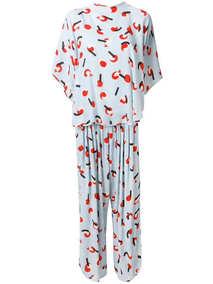Henrik Vibskov Email Printed Jumpsuit - Blue