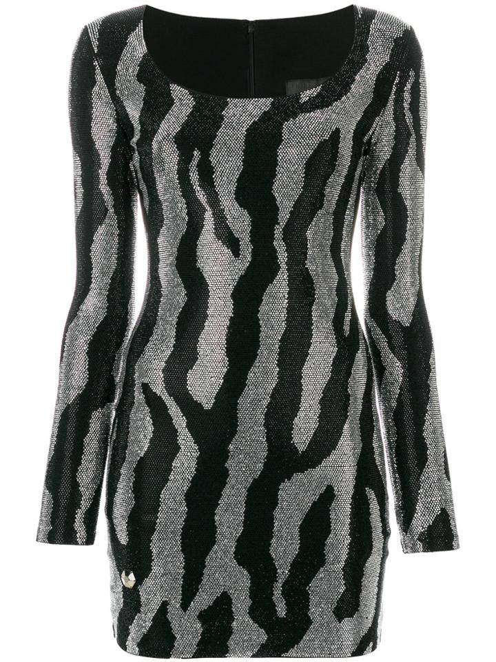 Philipp Plein Driuk Mini Dress - Metallic