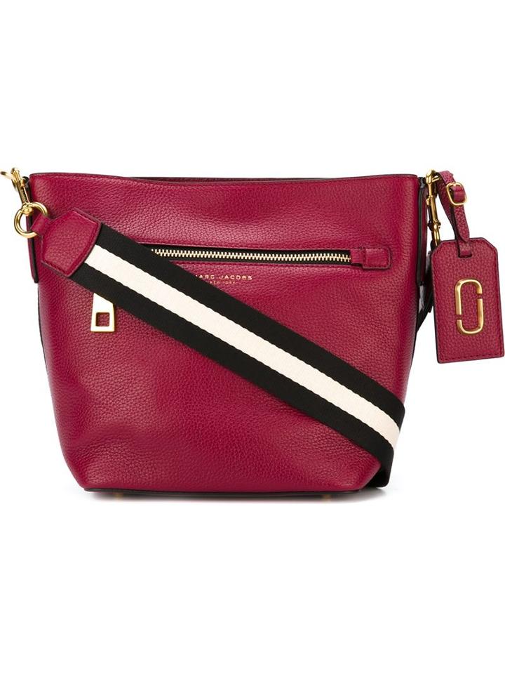 Marc Jacobs Gotham Bucket Crossbody Bag, Women's, Red, Calf Leather