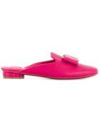 Salvatore Ferragamo Slip-on Vara Sandals - Pink & Purple