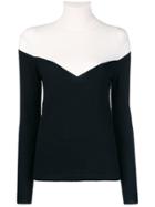 Cashmere In Love Color Block Jumper - Black