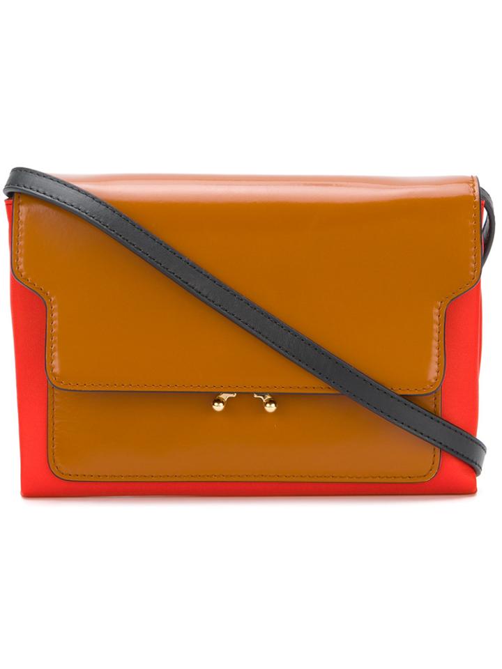 Marni Trunk Mini Shoulder Bag - Brown
