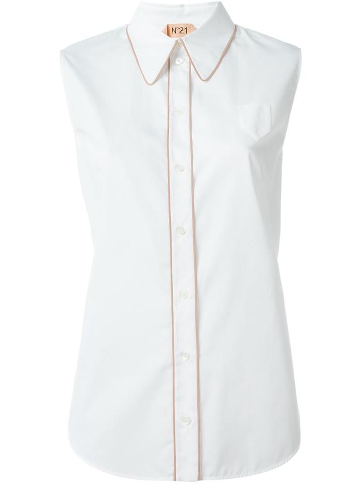 N.21 Sleeveless Floral Lace Blouse
