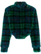Esteban Cortazar Textured Checked Turtleneck Sweater - Multicolour