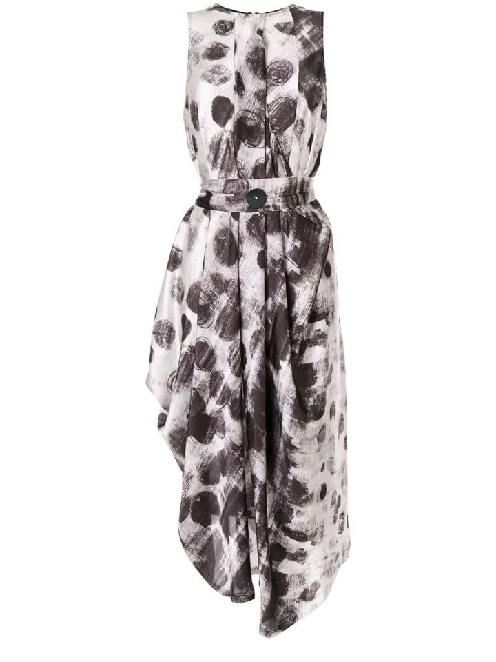 Symetria Variation Print Dress - Black
