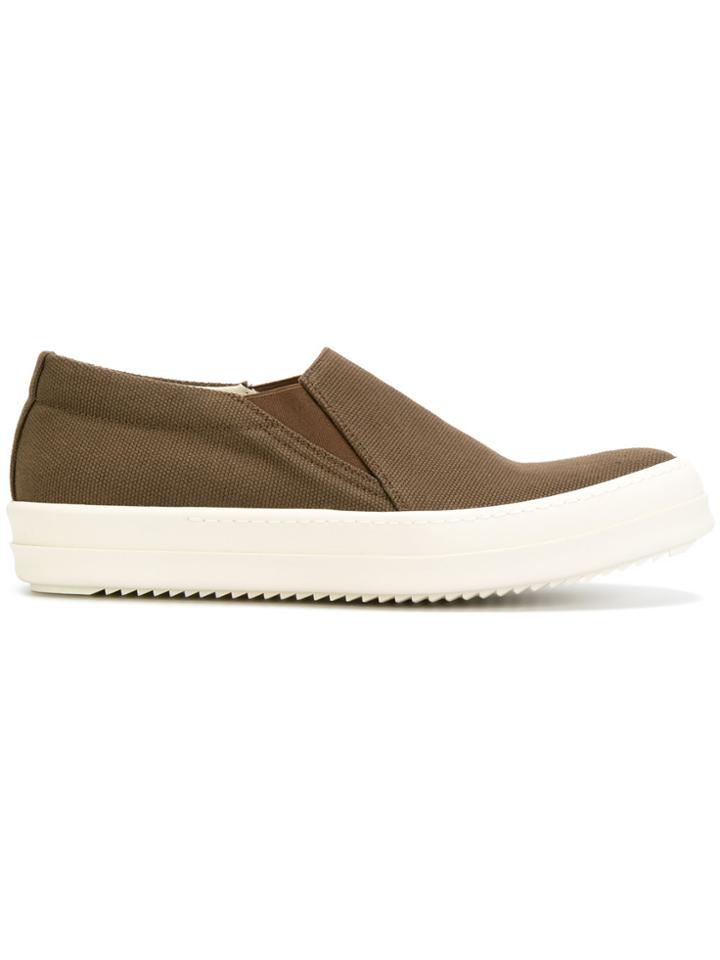 Rick Owens Drkshdw Boat Sneakers - Brown