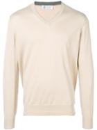 Brunello Cucinelli V-neck Jumper - Neutrals