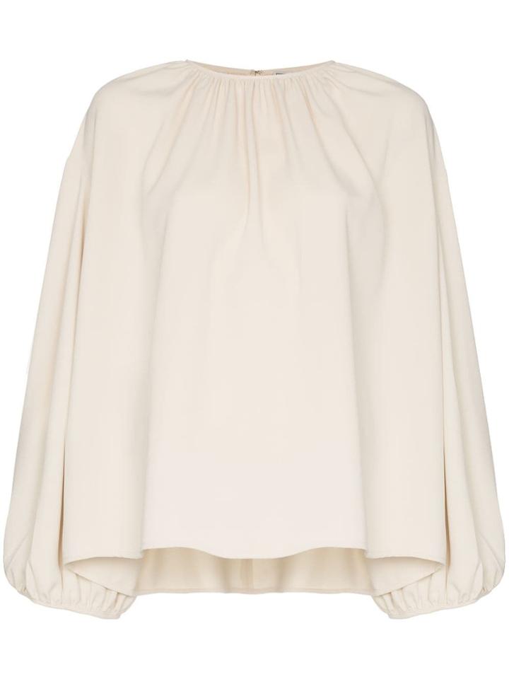 Toteme Pomerance Blouson Sleeve Blouse - White