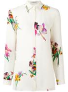 Etro Floral Print Shirt, Women's, Size: 44, White, Silk
