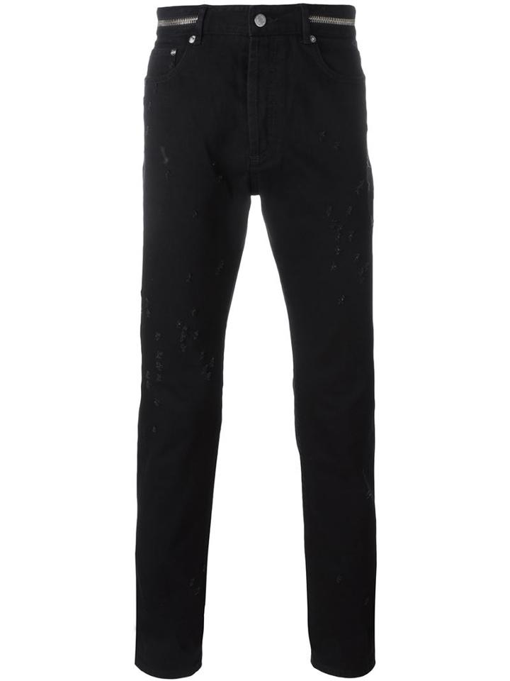 Givenchy Distressed Jeans, Men's, Size: 29, Black, Cotton
