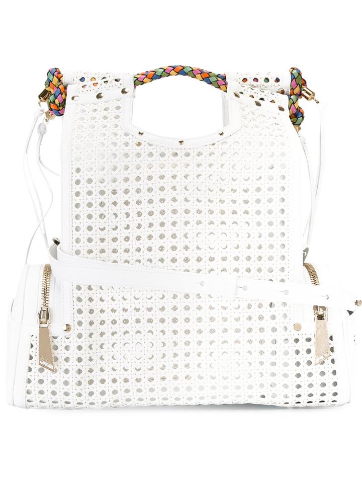 Corto Moltedo - Priscilla Shoulder Bag - Women - Leather - One Size, Women's, White, Leather