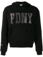 Danielle Guizio Stone Embellished Hoodie - Black