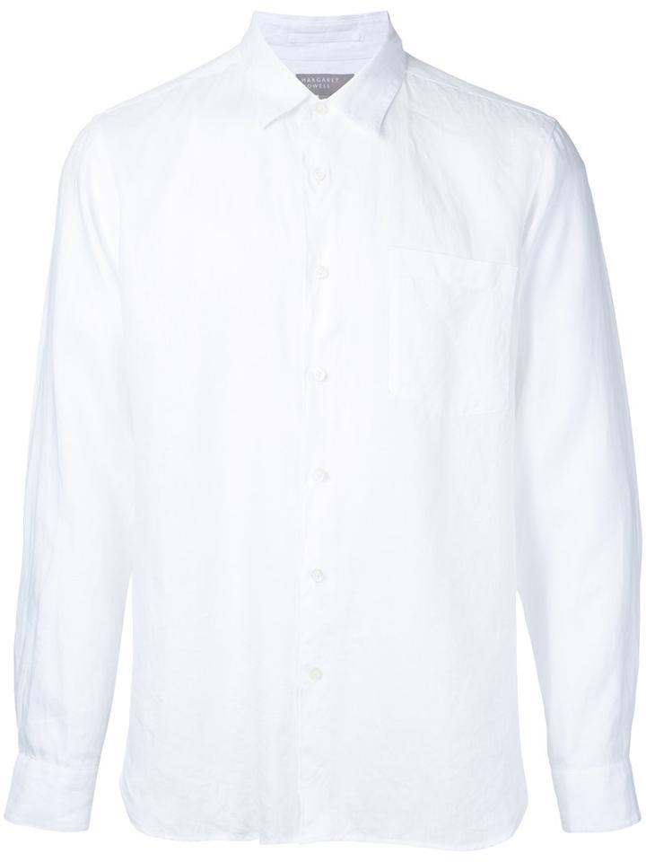 Margaret Howell - Chest Pocket Shirt - Men - Linen/flax - M, White, Linen/flax