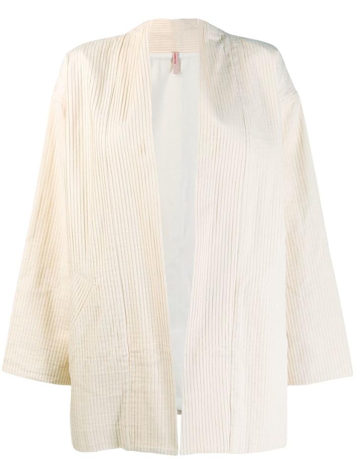 Indress Ribbed Kimono - Neutrals