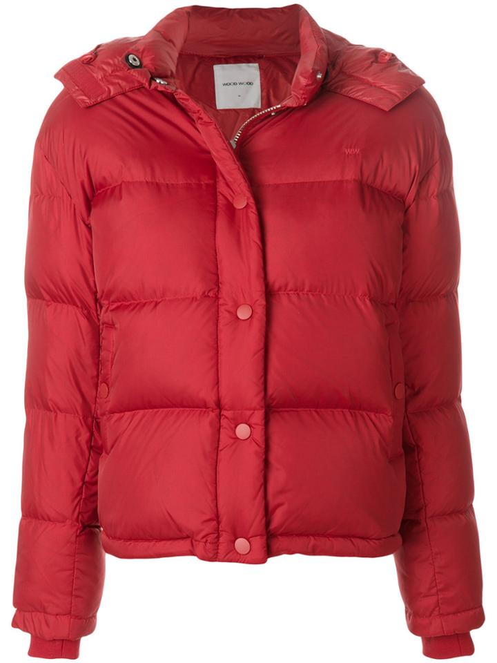 Wood Wood Alyssa Puffer Jacket - Red