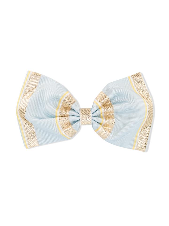 Hucklebones London - Giant Bow Hairclip - Kids - Polyester/acetate/metallized Polyester - One Size, Blue