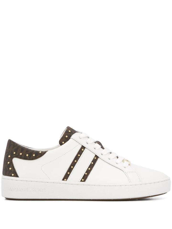 Michael Michael Kors Stud Detail Low Top Sneakers - White