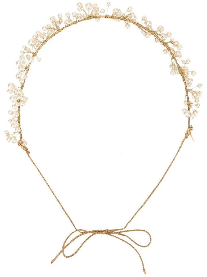 Jennifer Behr Primavera Embellished Headband - Gold