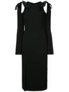 Rebecca Vallance Gigi Ruffle Midi Dress - Black