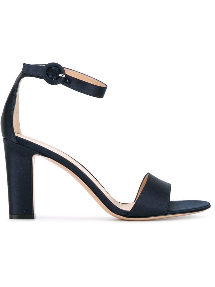Gianvito Rossi Versilia Block Heel Sandals - Blue