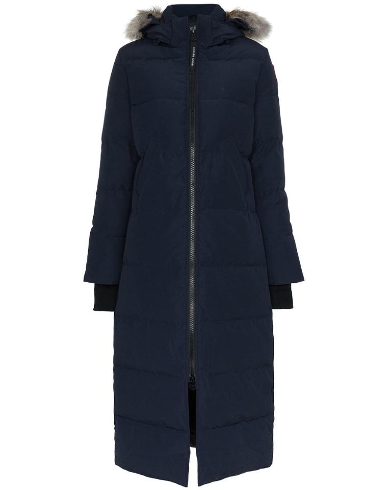 Canada Goose Mystique Fur Trim Coat - Blue