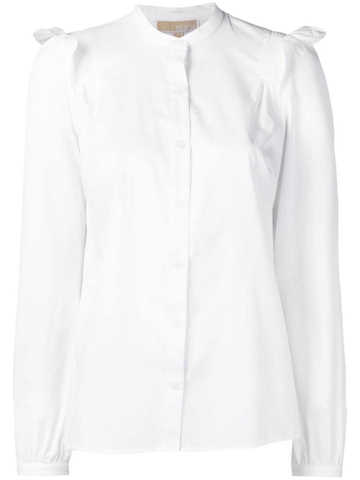 Michael Michael Kors Ruffle Trim Shirt - White