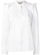 Michael Michael Kors Ruffle Trim Shirt - White