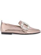 Kennel & Schmenger Embellished Buckle Loafers - Metallic
