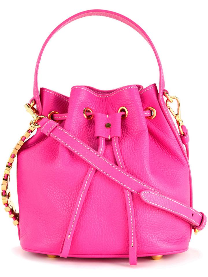 Moschino - Bucket Bag - Women - Calf Leather - One Size, Pink/purple, Calf Leather