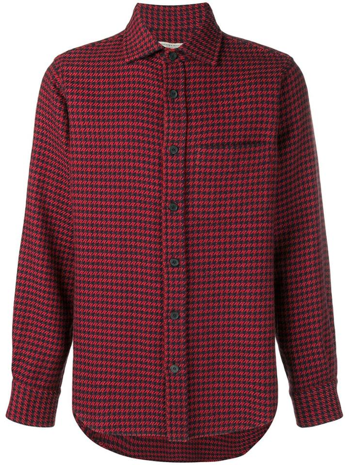 Holland & Holland Houndstooth Patterned Shirt - Red