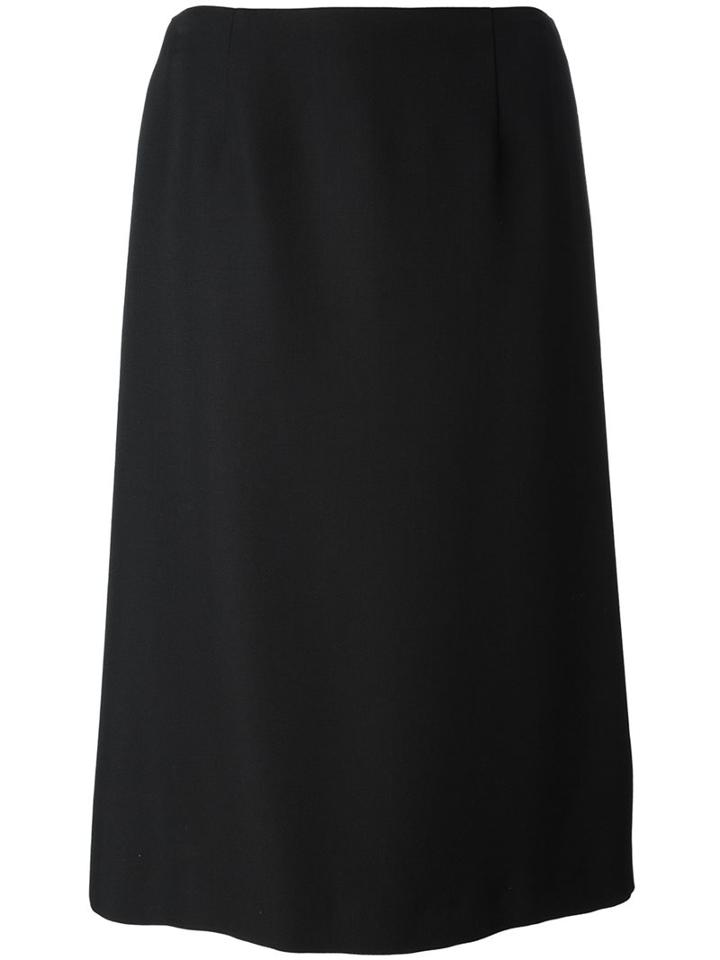 Maison Margiela Classic A-line Skirt, Women's, Size: 38, Black, Viscose/virgin Wool