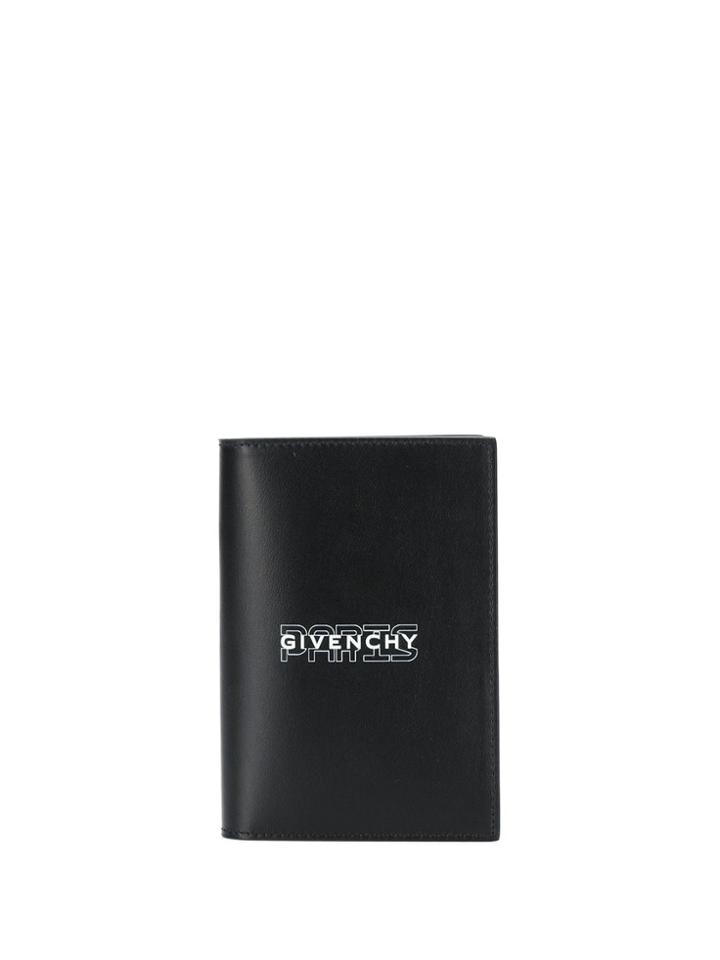 Givenchy Logo Print Passport Holder - Black