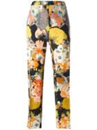 Dries Van Noten Floral Print Trousers, Women's, Size: 40, Viscose