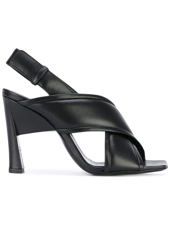 Marni Criss-cross Structural Sandals - Black