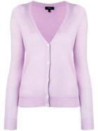 Theory V-neck Cardigan - Purple