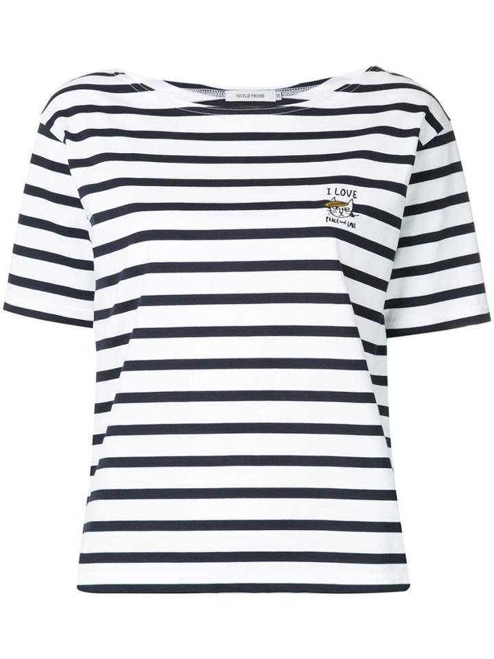Guild Prime Stripe Short-sleeve T-shirt - White