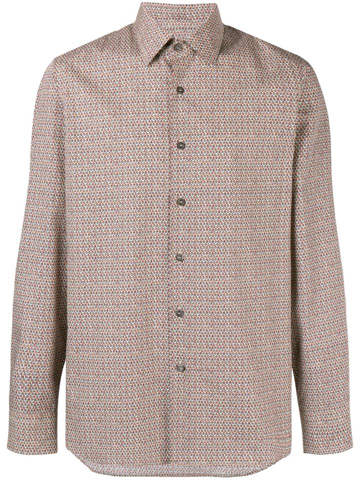 Prada Geometric Print Shirt - Nude & Neutrals