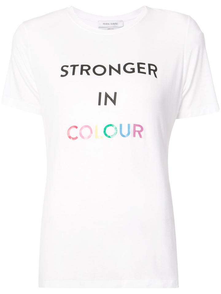 Prabal Gurung Stronger In Colour T-shirt - White