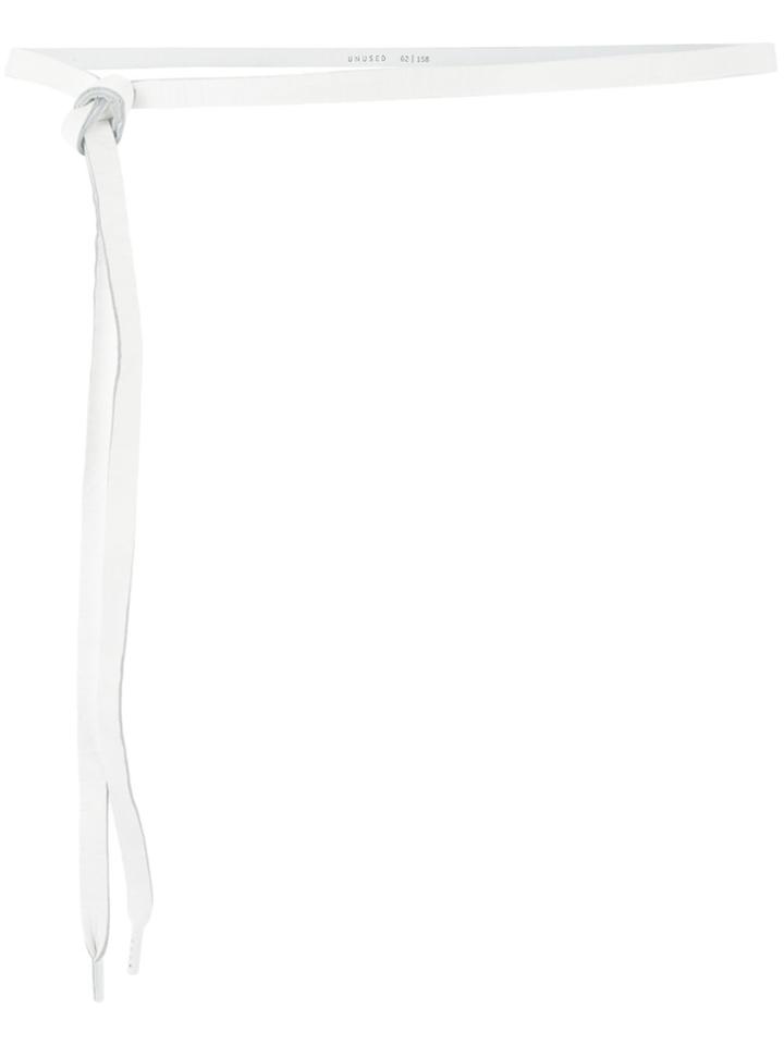 Unused Drawstring Style Belt - White