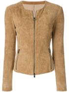 Drome Zipped Fitted Jacket - Nude & Neutrals