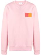 Calvin Klein Chest Logo Relax Fit Sweatshirt - Pink