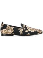 Dolce & Gabbana Flat Jacquard Loafers - Black