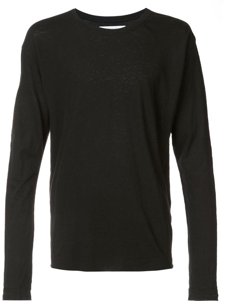 The Squad Long Length Long Sleeve Top, Men's, Size: Medium, Black, Cotton