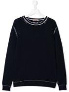 Marni Kids Stitching Detail Jumper - Blue