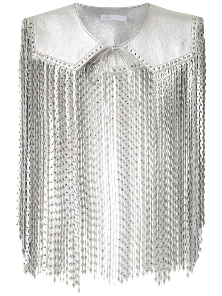 Nk Bruna Metallic Leather Vest