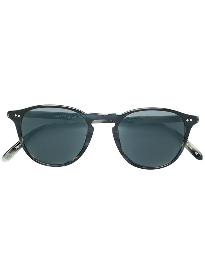 Garrett Leight Round Frame Sunglasses - Black