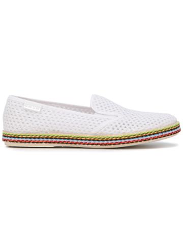 Quis Quis Perforated Slip-on Sneakers - White