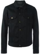 Saint Laurent Classic Denim Jacket, Men's, Size: Xl, Black, Cotton/spandex/elastane