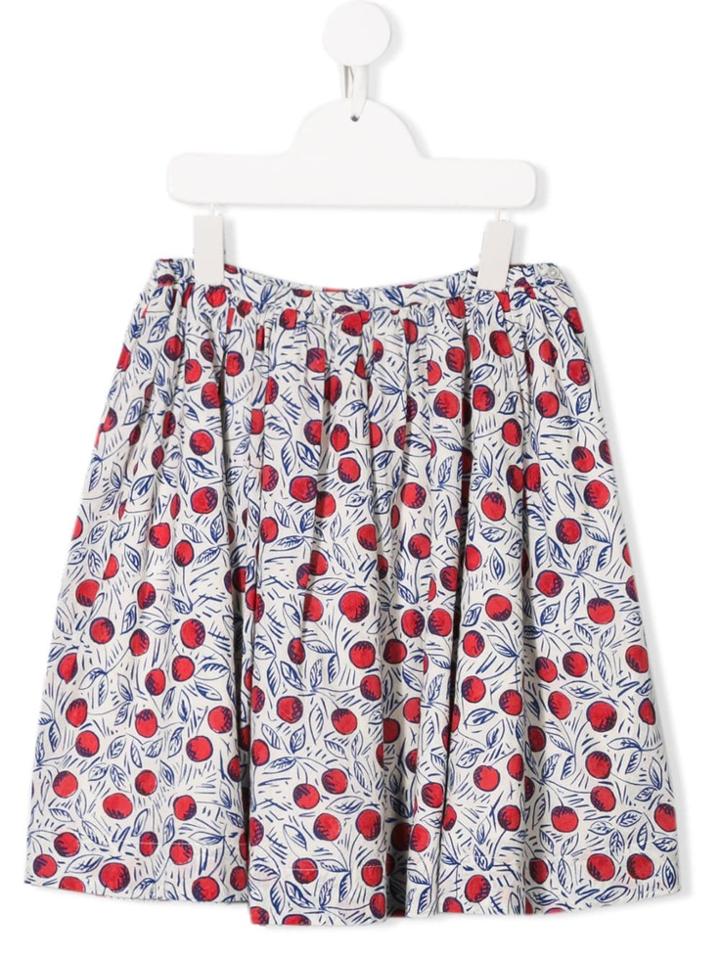 Bonpoint Ten Cherry Ruffle Skirt - White